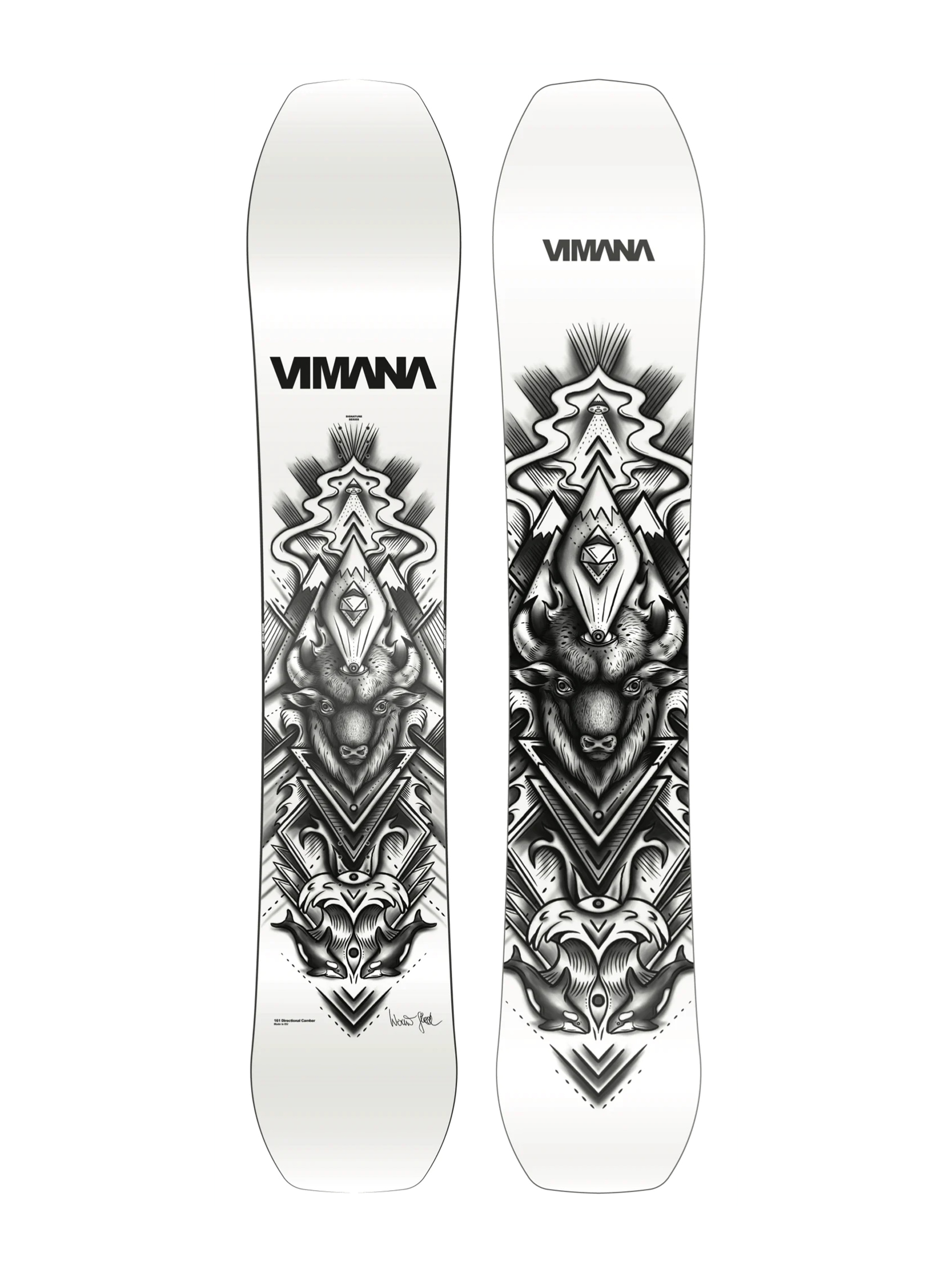 Vimana The Werni Stock Snowboard - multicolor (white/multi/black)