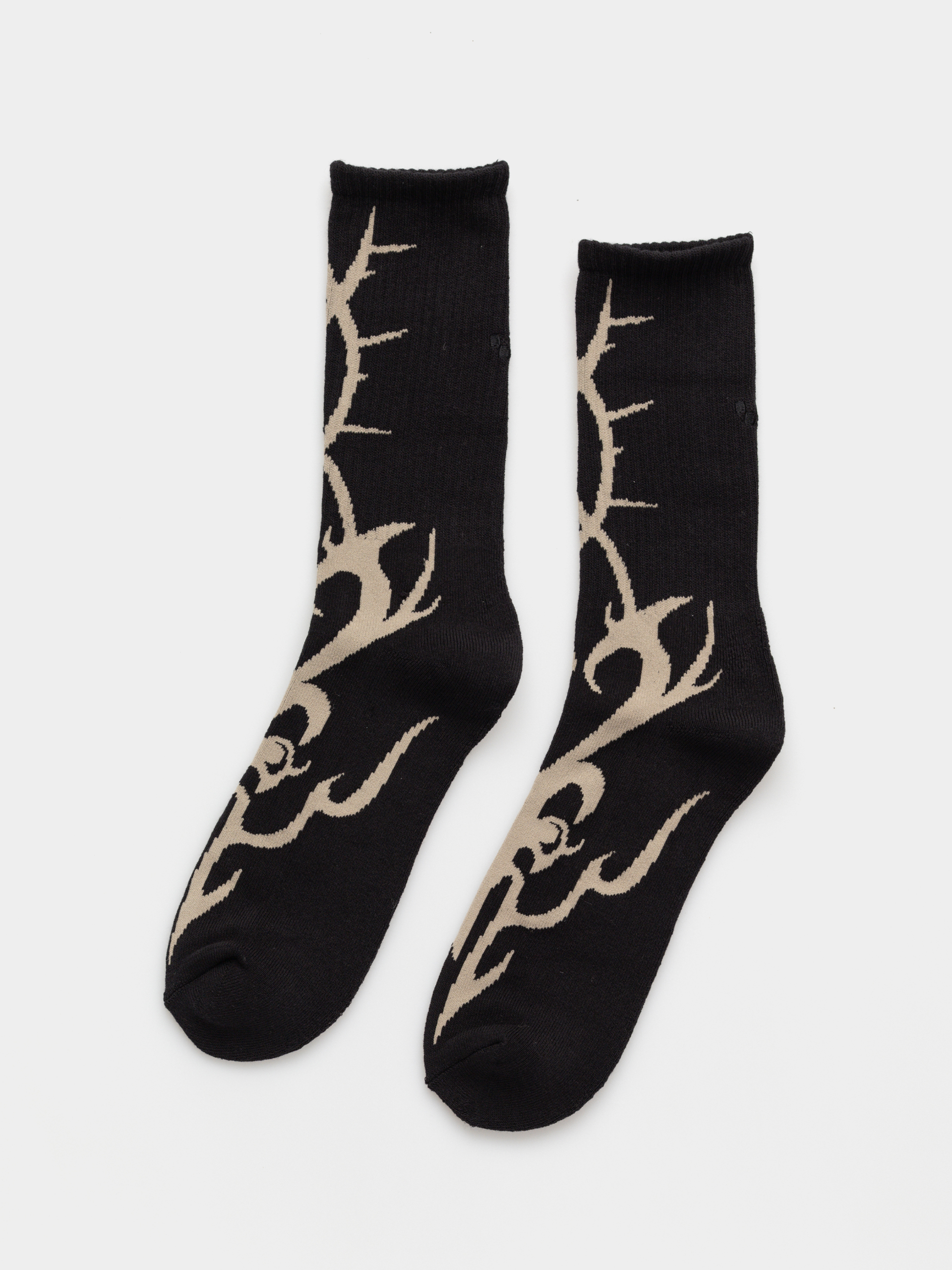Stussy Helvetica Jacquard Crew Socks - black (black)