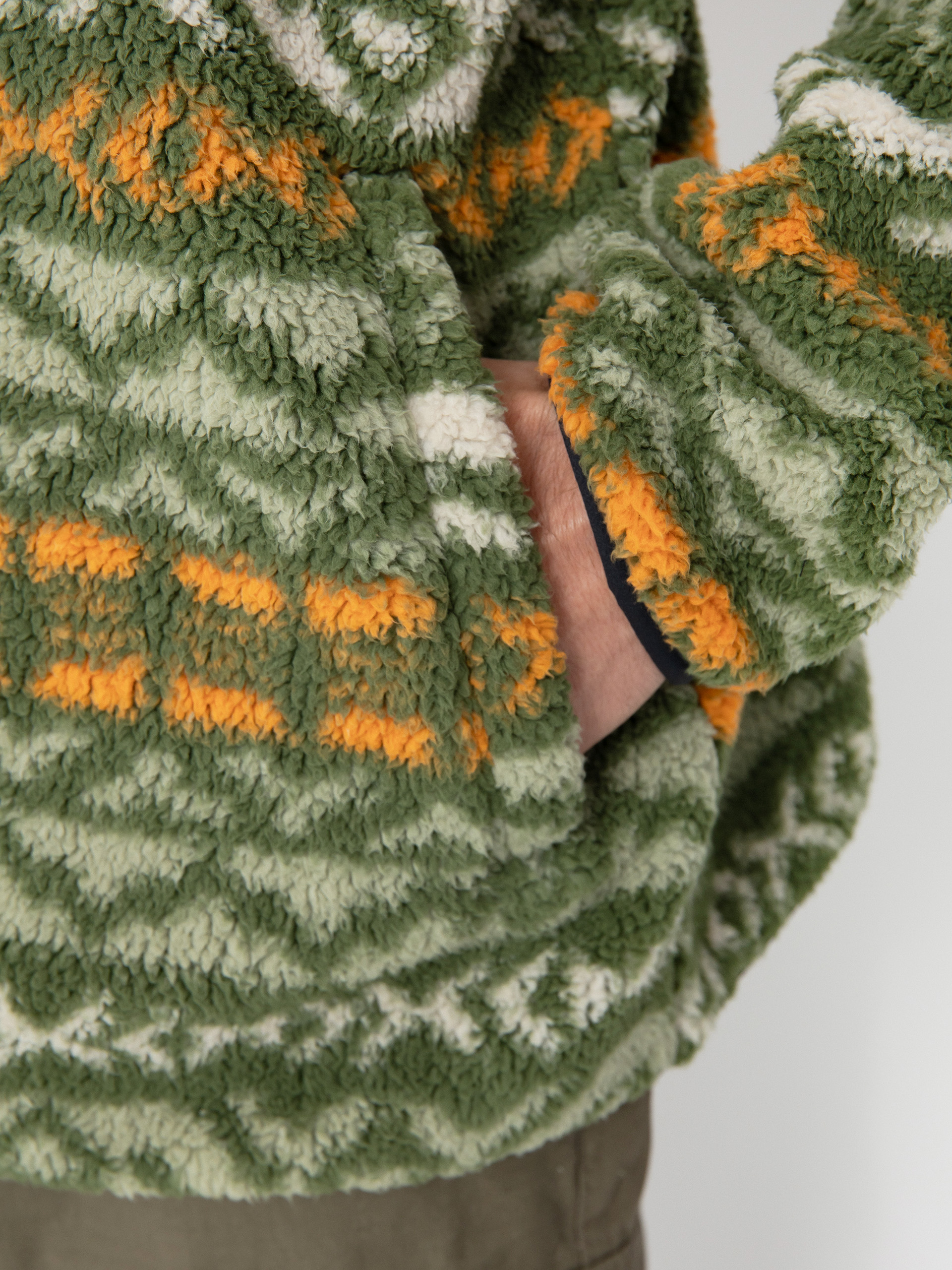 Columbia Fleece Rugged Ridge Half Snap - green, multicolor