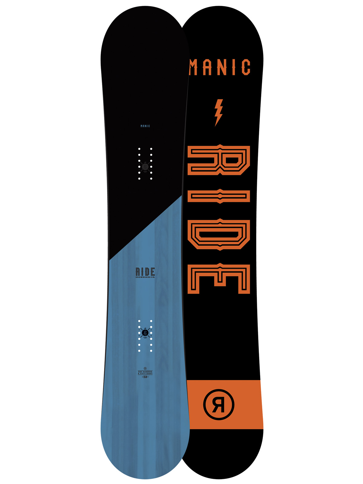 Ride Snowboard Manic - multicolor (black/orange)