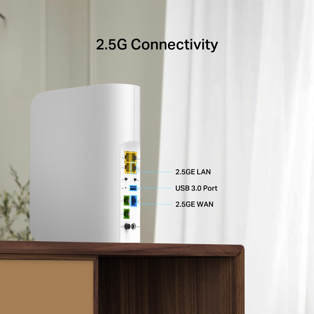 EB431v | BE7200 Dual-Band Wi-Fi 7 VoIP Router | TP-Link Nordic