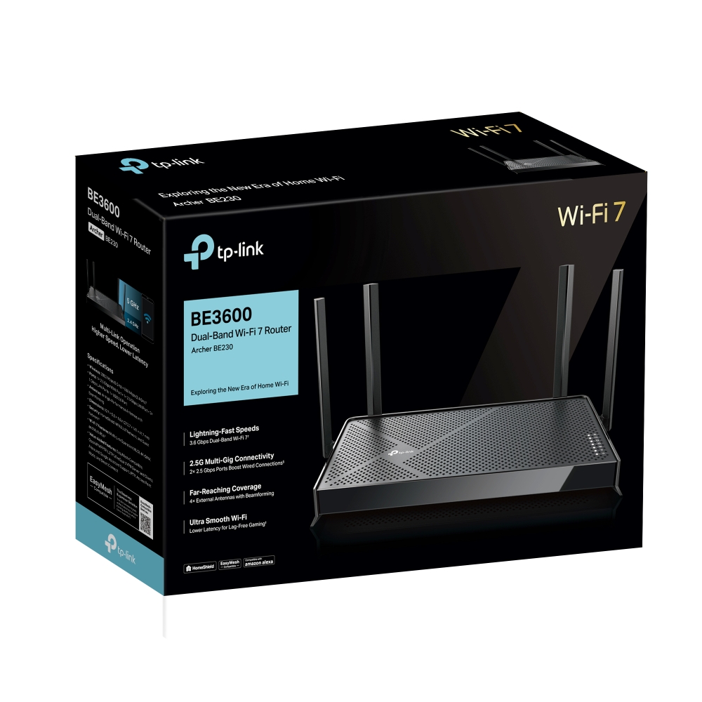 Archer BE230 | BE3600 Dual-Band Wi-Fi 7 Router | TP-Link