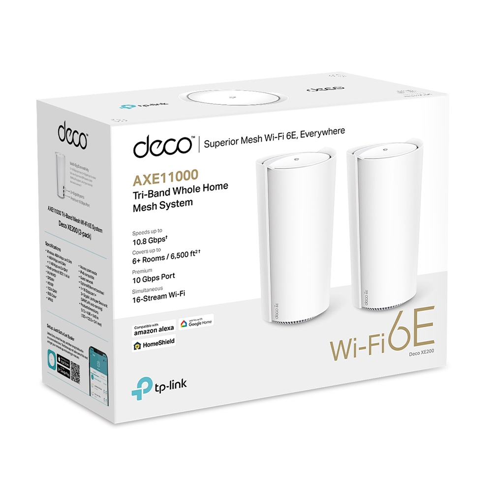 Deco XE200 | AXE11000 Whole Home Mesh Wi-Fi 6E System | TP-Link India