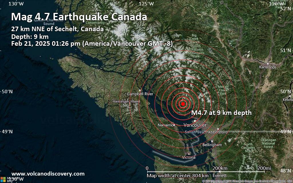 Significant Magnitude 5.1 Earthquake 27 Miles Northwest of