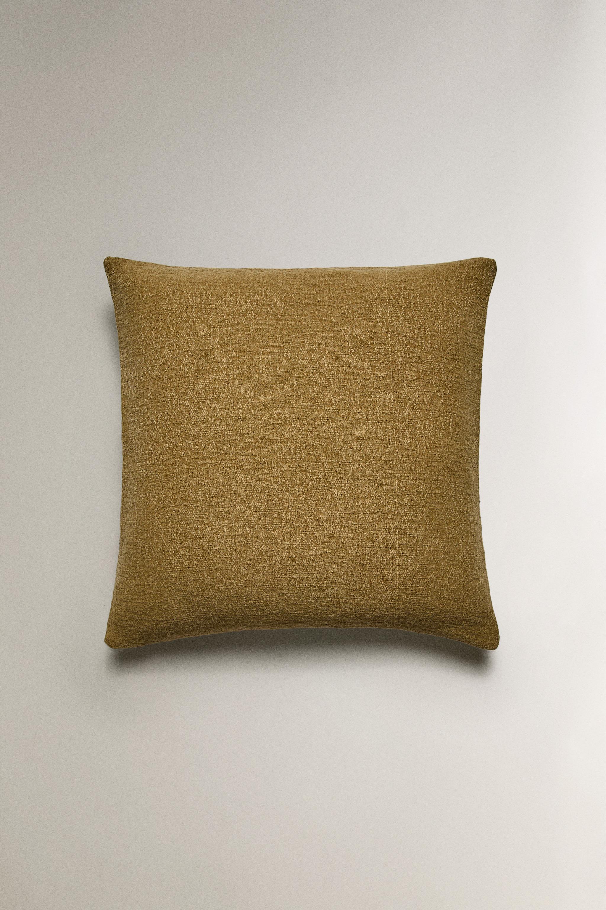テクスチャー クッションカバー - マスタード | ZARA Japan / 日本