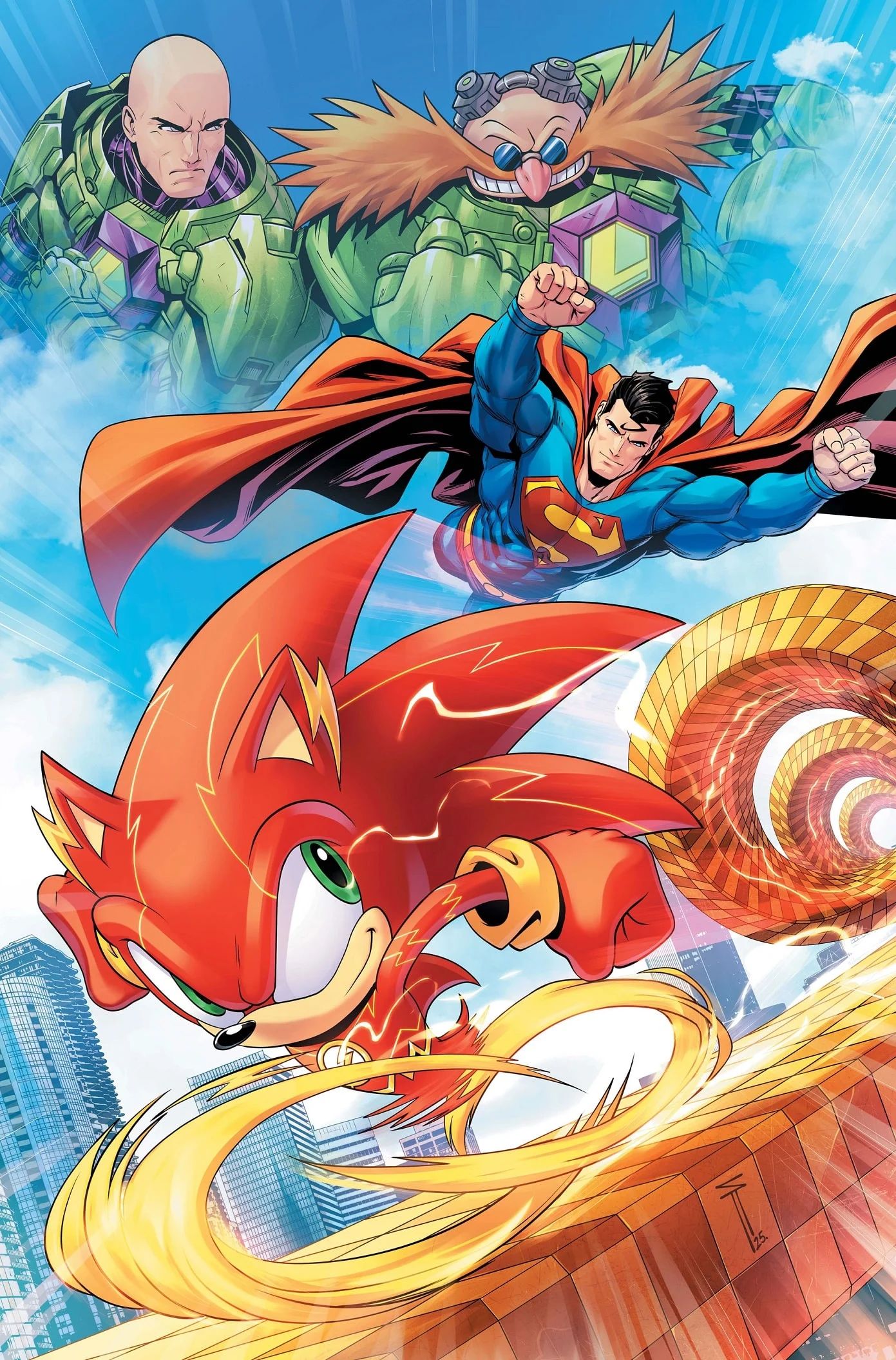 Justice League Joins Forces with Sonic The Hedgehog For Another