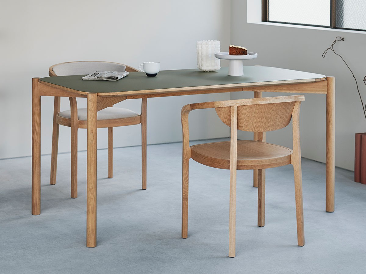 KARIMOKU NEW STANDARD CASTOR TABLE LINOLEUM 150 / カリモクニュー