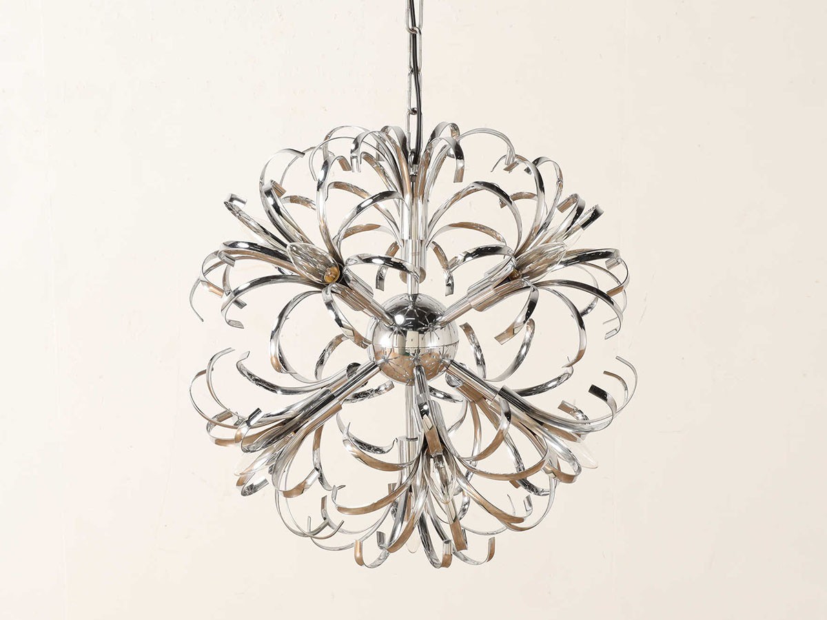 Lloyd's Antiques Real Antique Sciolari Chrome Ceiling Lamp