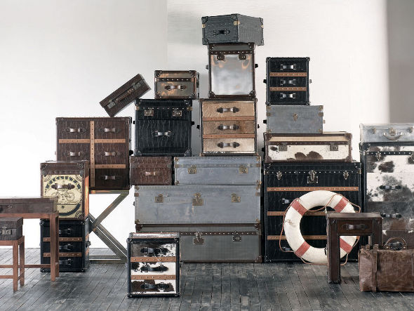 HALO SLAB LAMP TABLE BIG CROCO DARK TAN / ハロ スラブ ランプ