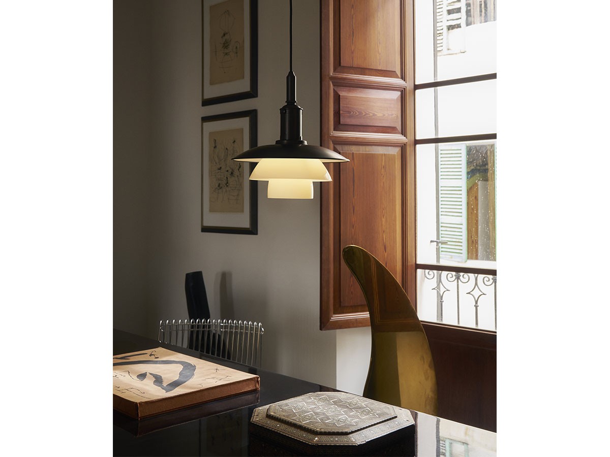 Louis Poulsen PH 3/3 Aged Brass Opal Pendant / ルイスポールセン PH