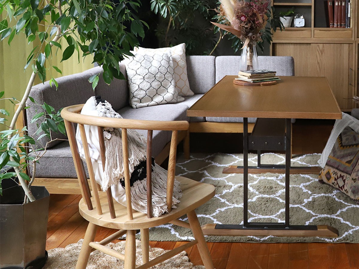 a.depeche half round chair walnut / アデペシュ ハーフ ラウンド