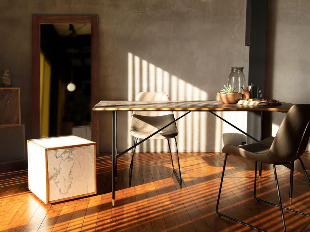 a.depeche old teak mirror L / アデペシュ オールドチークミラー L