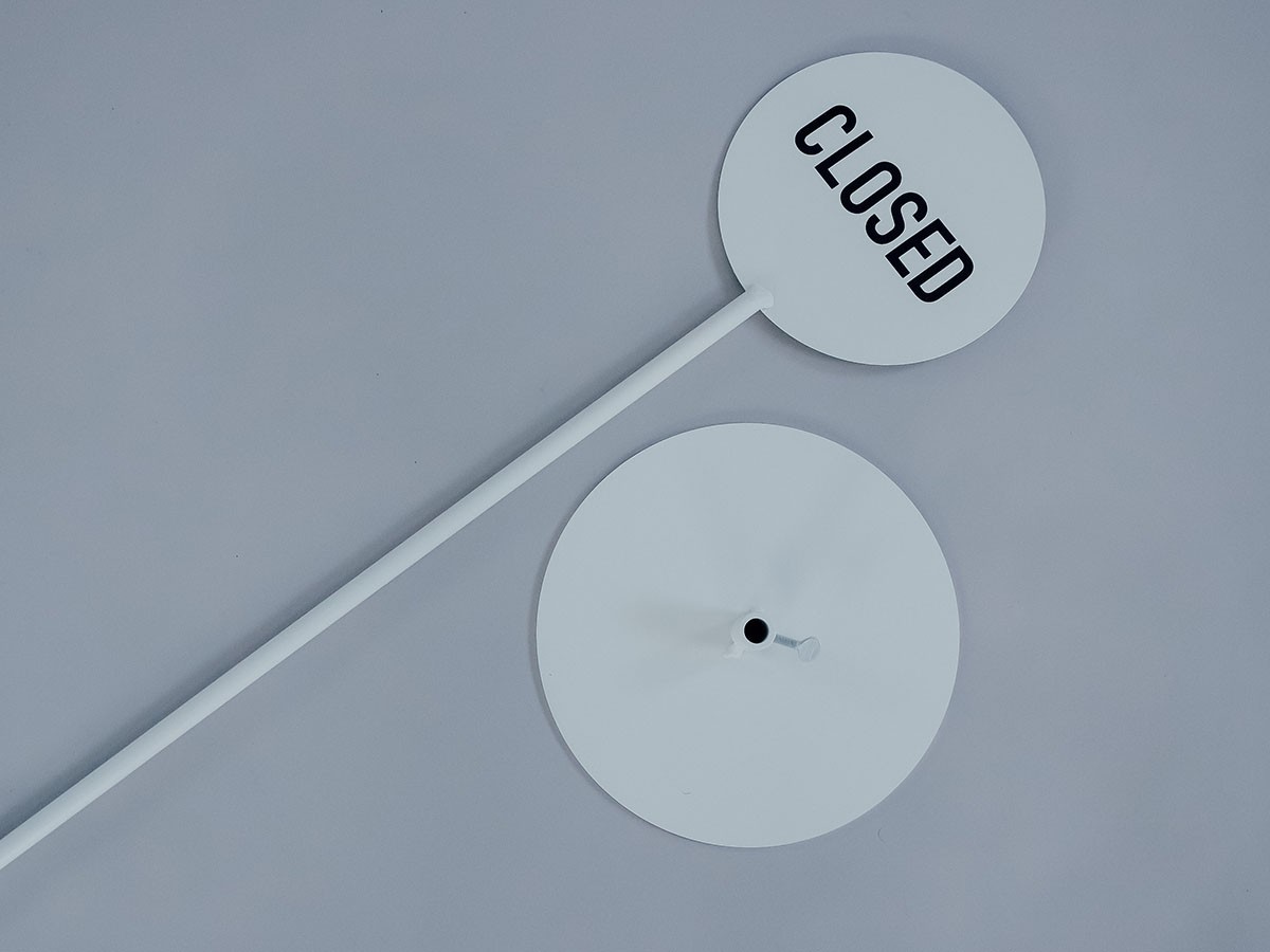 SIKAKU STAND SIGN OPEN & CLOSED / シカク スタンド サイン オープン