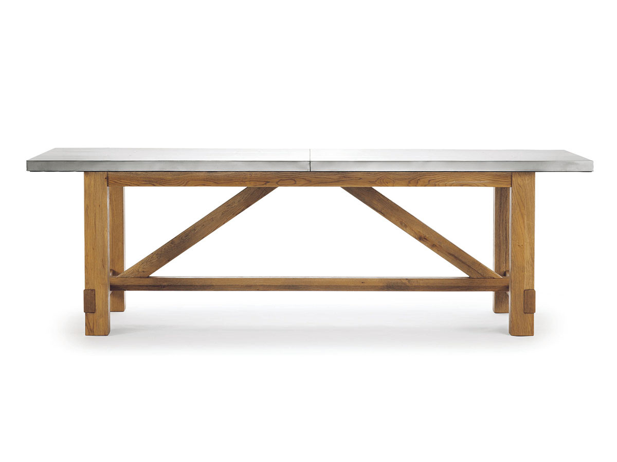 HALO BOSTON DINING TABLE 2400 WEATHERED OAK WITH AERO / ハロ