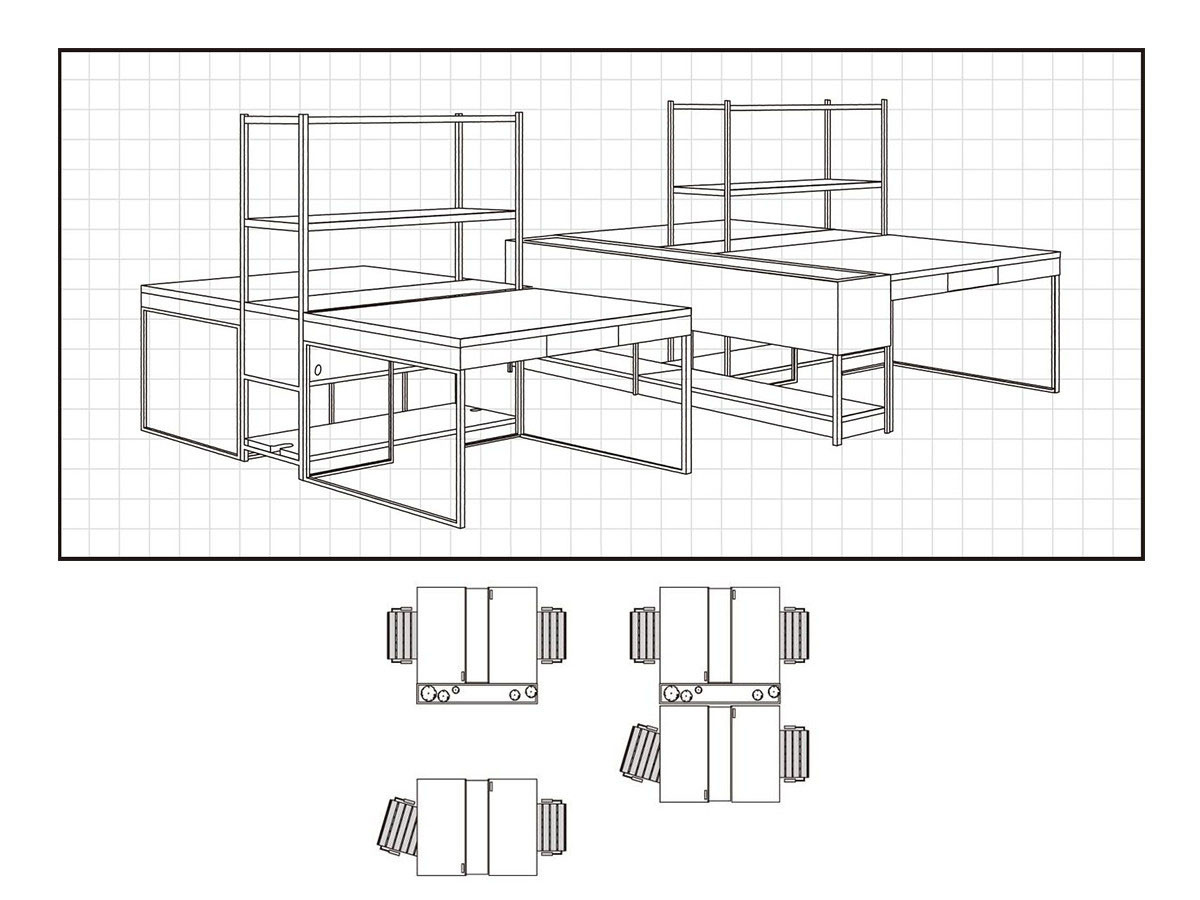 Easy Life DOCK OFFICE SERIES DESK / イージーライフ ドック オフィス
