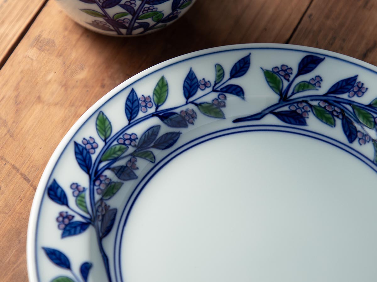 源右衛門窯 染錦紫式部 皿 / げんえもんがま 染錦紫式部 皿