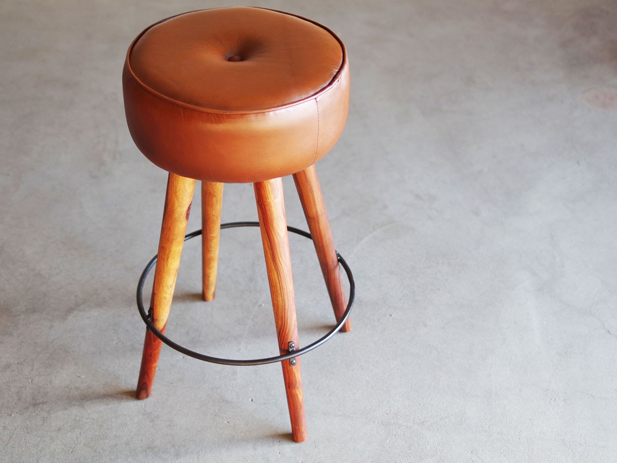 LIFE FURNITURE SF LEATHER HIGH STOOL / ライフファニチャー SF