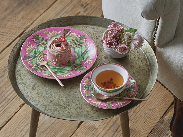 WEDGWOOD WONDERLUST PINK LOTUS TEACUP & SAUCER / ウェッジウッド