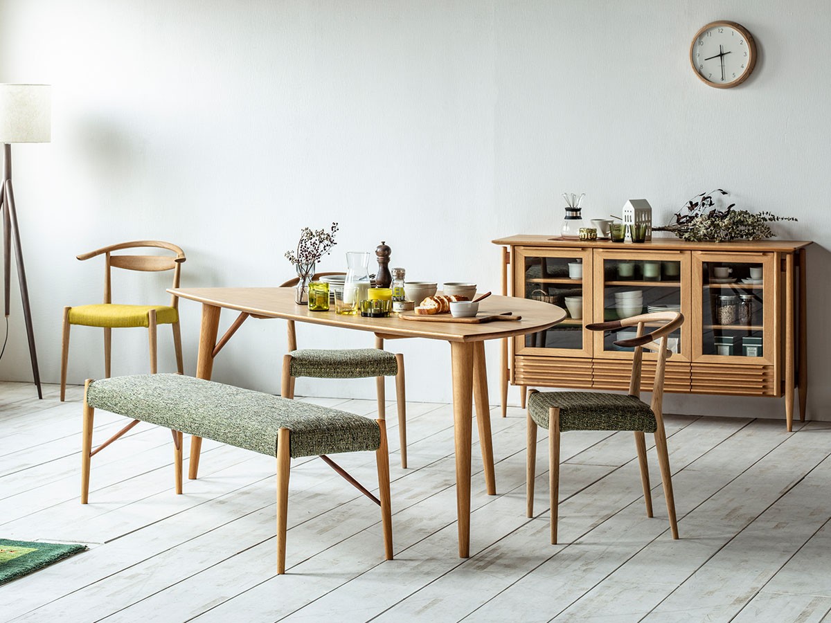 日進木工 WHITE WOOD Leaf Table / にっしんもっこう ホワイトウッド