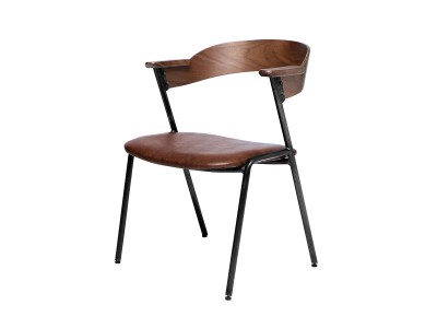 a.depeche danis short arm chair PU / アデペシュ ダニス ショート