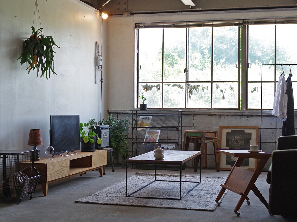 LIFE FURNITURE HERRINGBONE TABLE / ライフファニチャー ヘリンボーン