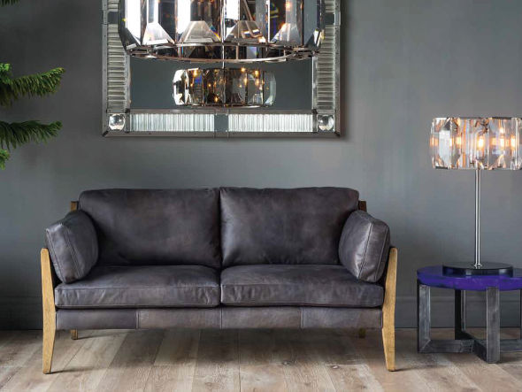 HALO LOFFEE 2P SOFA DESTROYED BLACK / ハロ ロフィ 2人掛けソファ