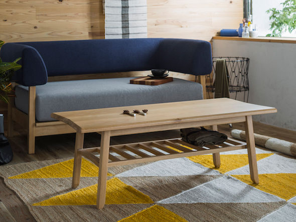 SIEVE bow center table / シーヴ ボウ センターテーブル 棚付