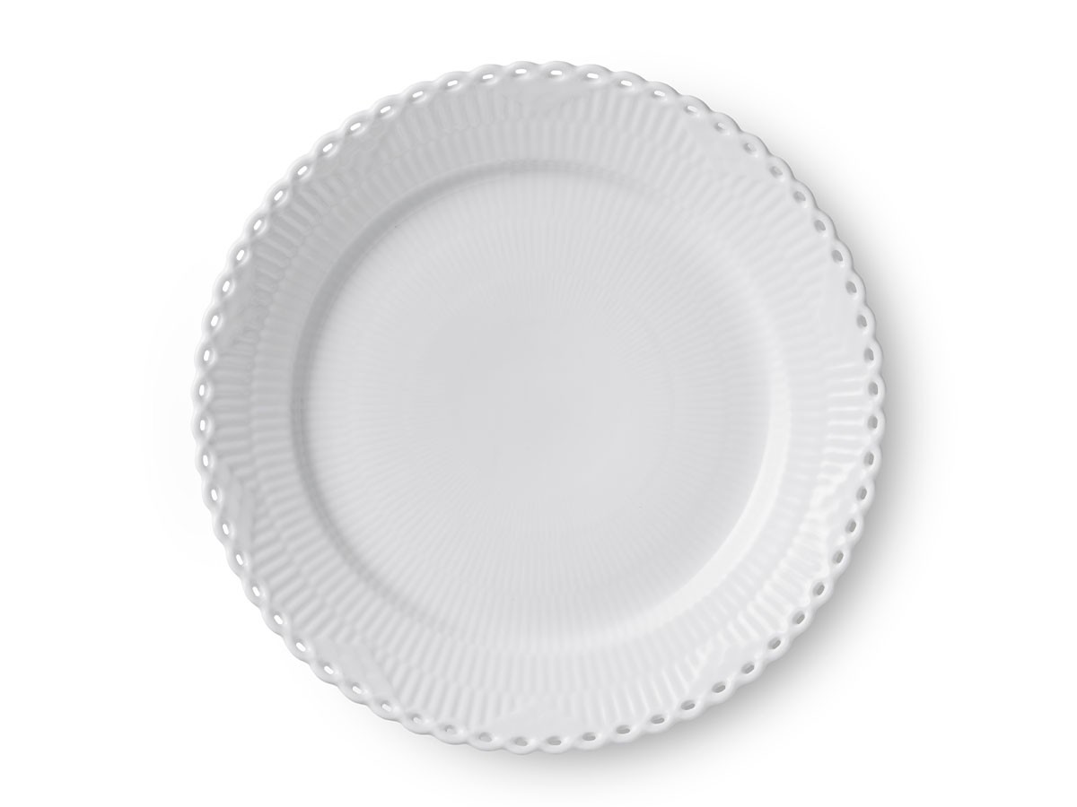 Royal Copenhagen White Fluted Full Lace Plate 27 / ロイヤル