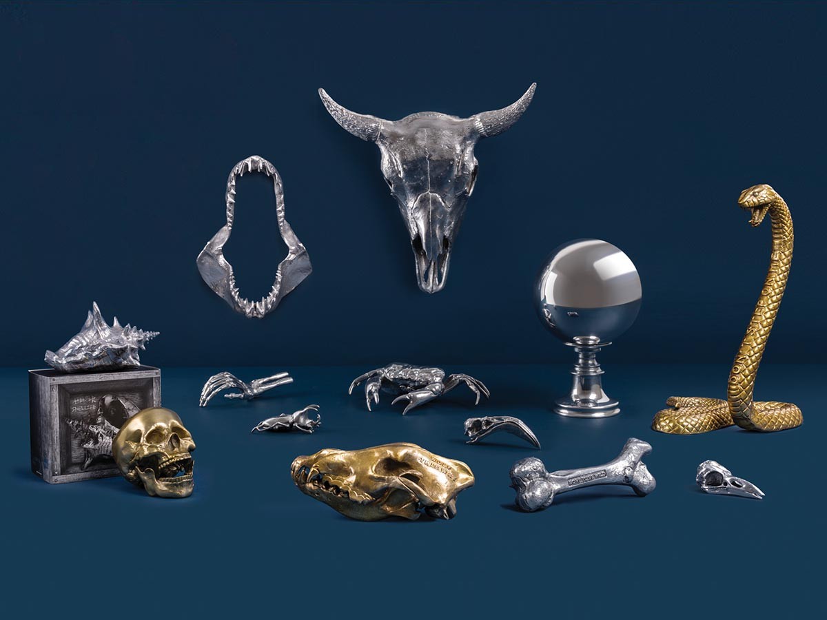 DIESEL LIVING with SELETTI WUNDERKAMMER BIRD SKULL - CROW UP