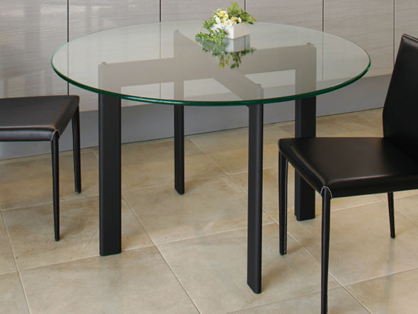 FLYMEe Noir GLASS DINING TABLE φ120 / フライミーノワール ガラス