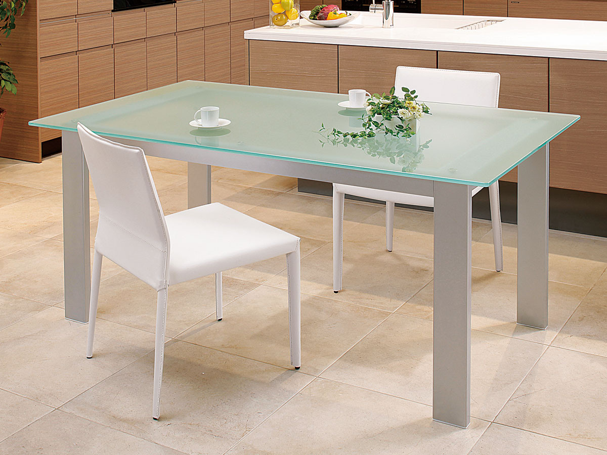 FLYMEe Noir GLASS DINING TABLE W150 / フライミーノワール ガラス