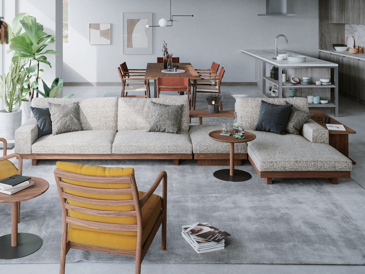 ☆マスターウォール 1人がけソファ ウォールナット オーダーメイド