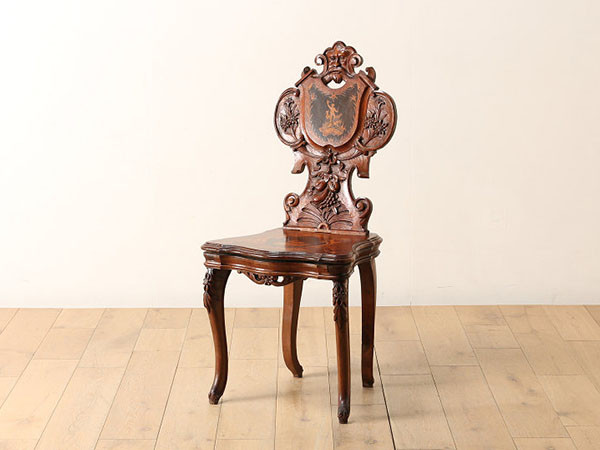 Lloyd's Antiques Real Antique Black Forest Hallchair / ロイズ