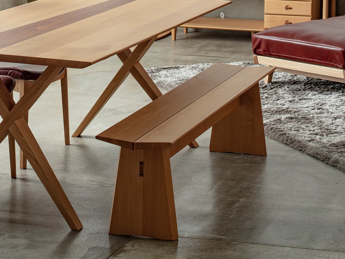 日進木工 CARVE Bench / にっしんもっこう カーヴ ベンチ - インテリア