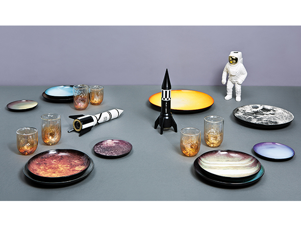 DIESEL LIVING with SELETTI COSMIC DINER PLATE EARTH - Asia