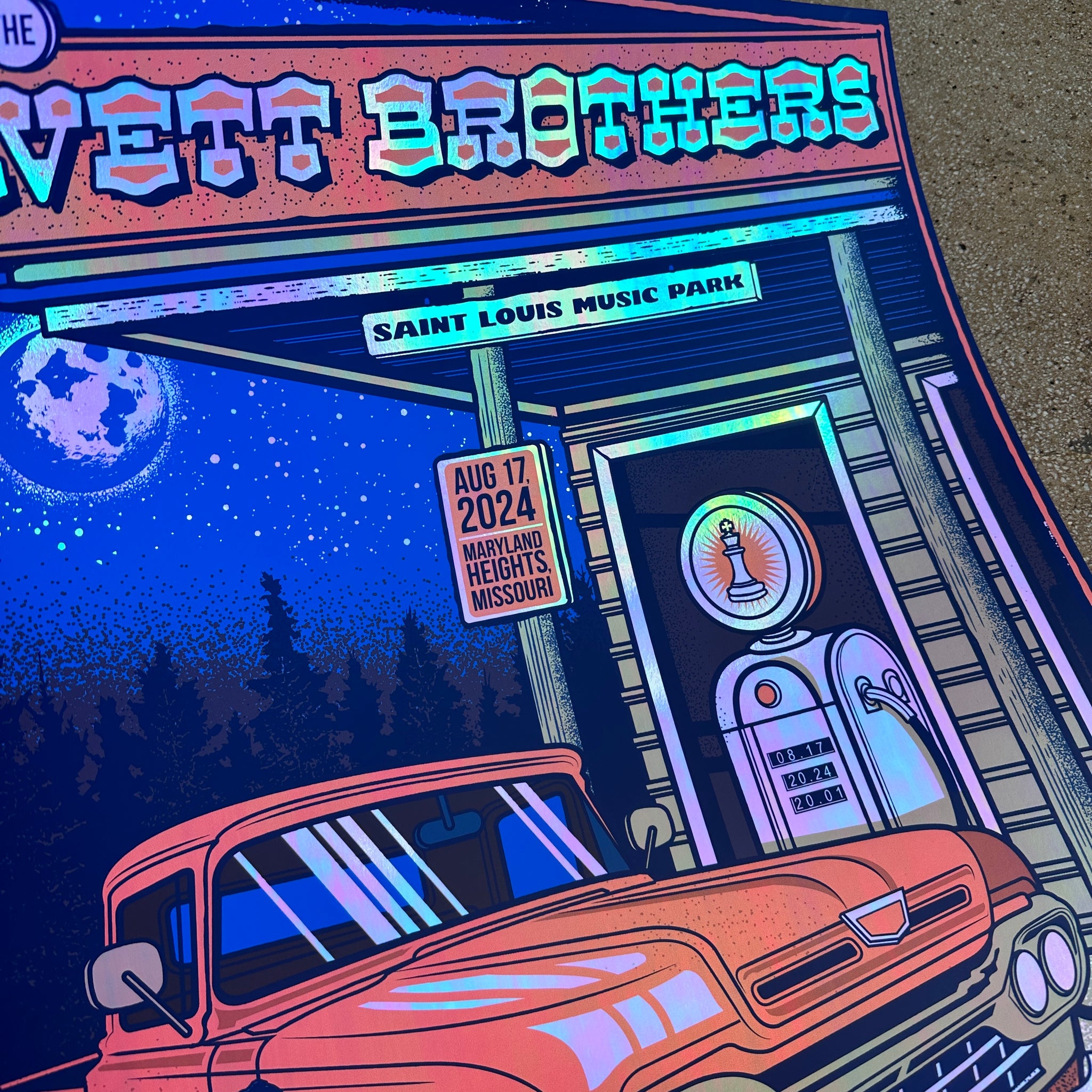 The Avett Brothers - Maryland Heights, MO (Oyster Pearl Iridescent