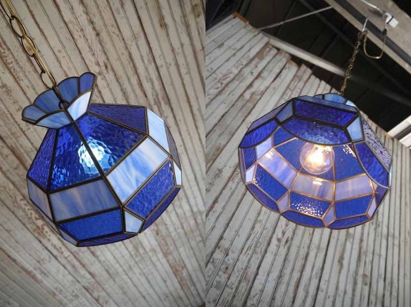 アンティーク ステンドグラス 吊り下げランプ - STAGE ANTIQUE