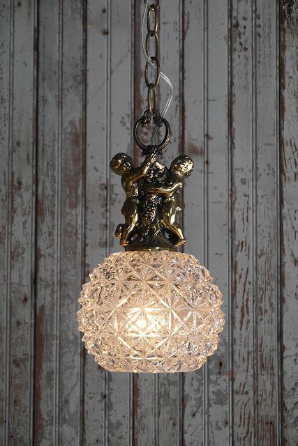 アンティーク クリアガラス 吊り下げランプ - STAGE ANTIQUE