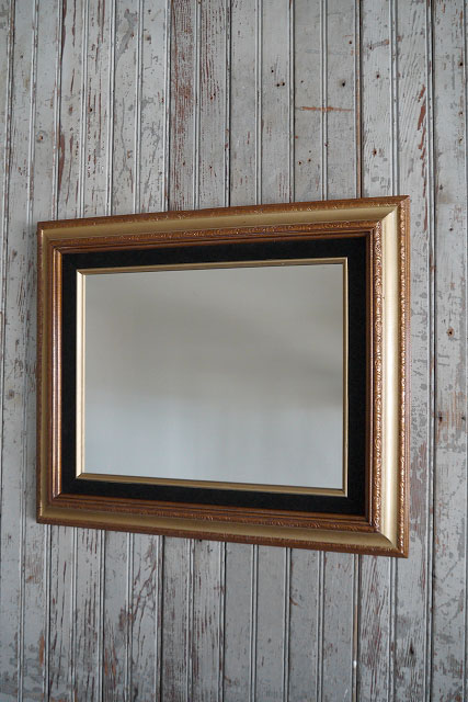 アンティーク ウッドフレーム ウォールミラー - STAGE ANTIQUE
