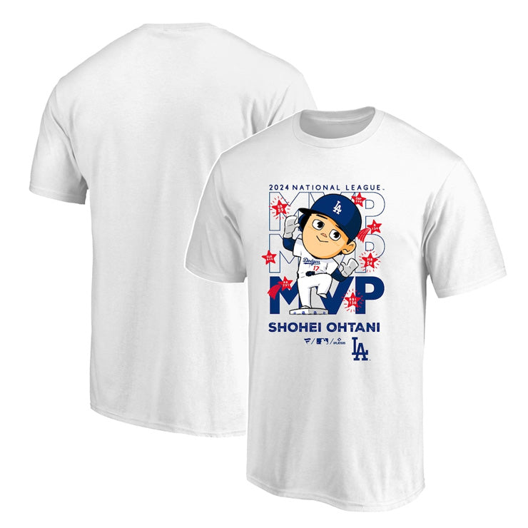 大谷翔平 2024 ナショナルリーグ MVP 受賞記念 Tシャツ 半袖 イラスト