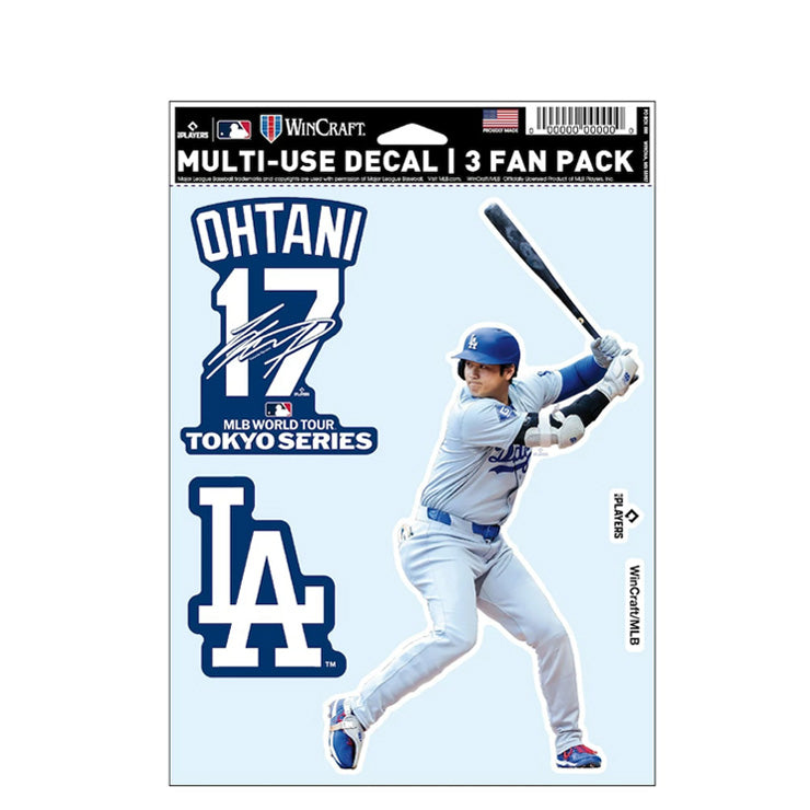 大谷翔平 MLB Tokyo Series 2025 ファンデカール シール 3枚入り 東京