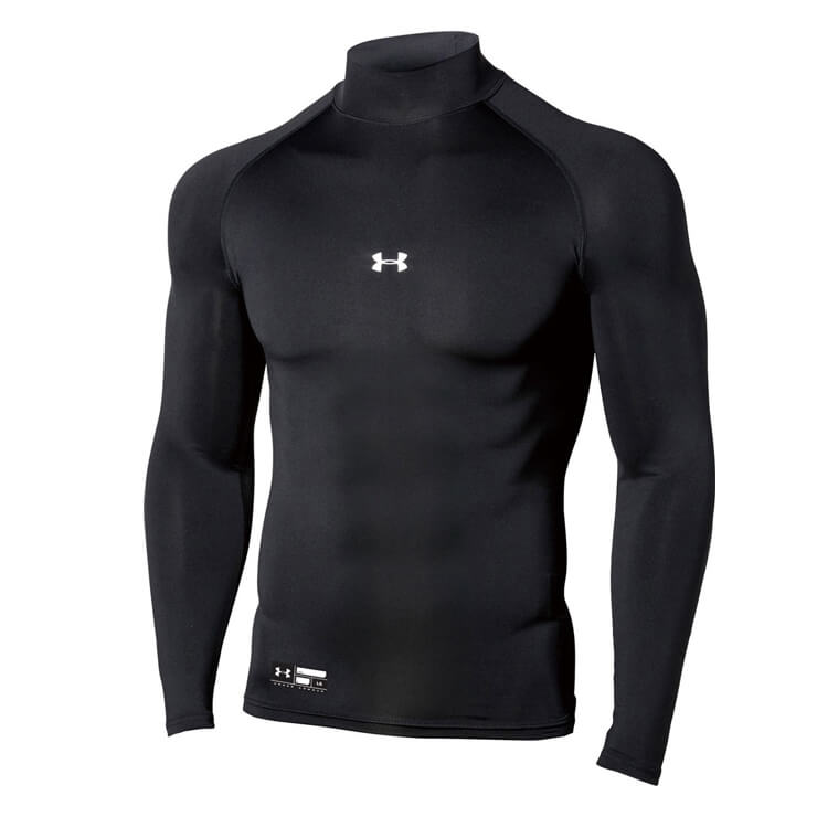 アンダーアーマー 野球 アンダーシャツ ハイネック 長袖 UAヒートギア