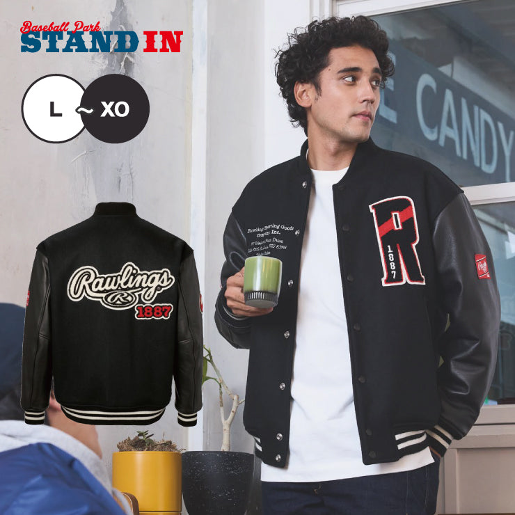 2024モデル】ローリングス メルトン バーシティジャケット GROUND RED