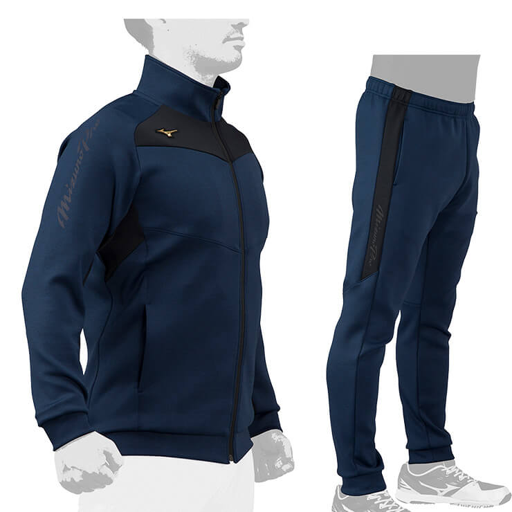 ミズノプロ 野球 テックスウェット ジャケット ロングパンツ 上下