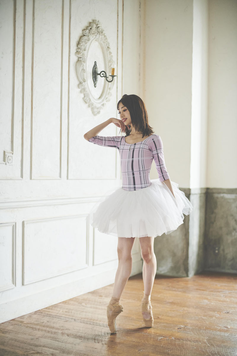 stina / type U ballerina / silky pink check