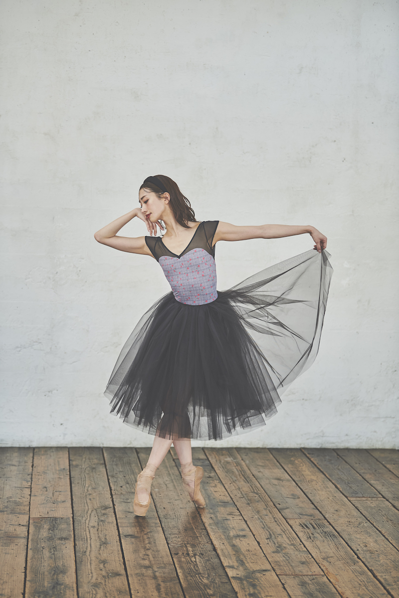 stina / type H half sleeve / glen check charcoal