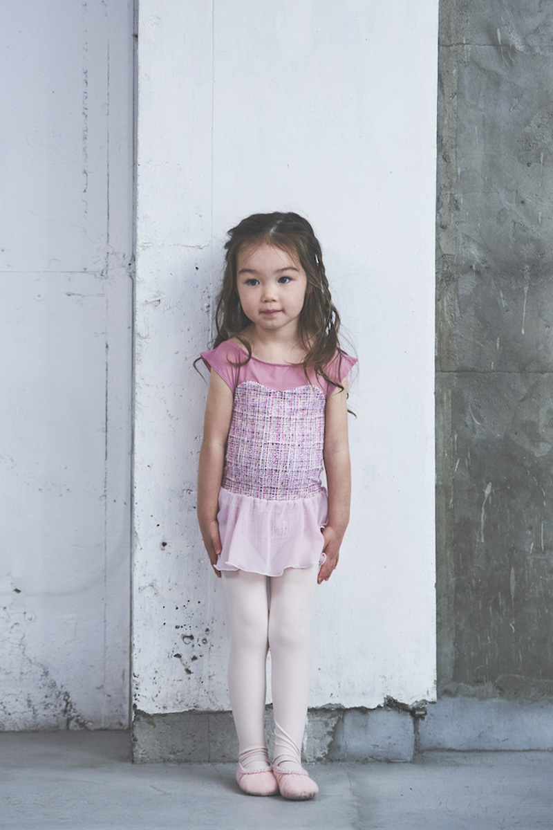 stina / type I drop / light pink tweed / kids / girl