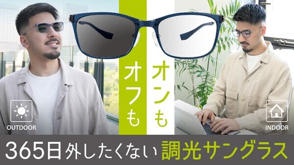 鯖江メーカーの本気！多機能レンズを使用した調光サングラス2種が