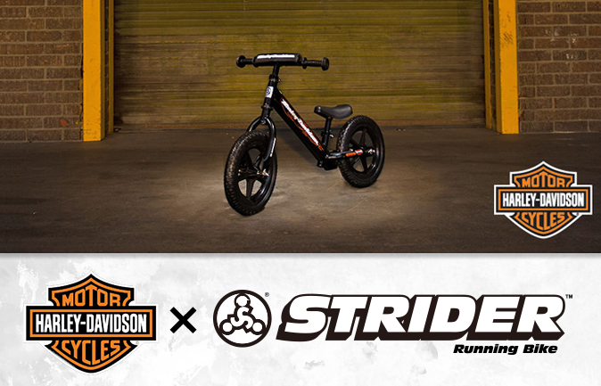 HARLEYDAVIDSONとSTRIDERがコラボった！最高にかっこいいペダル無し2輪