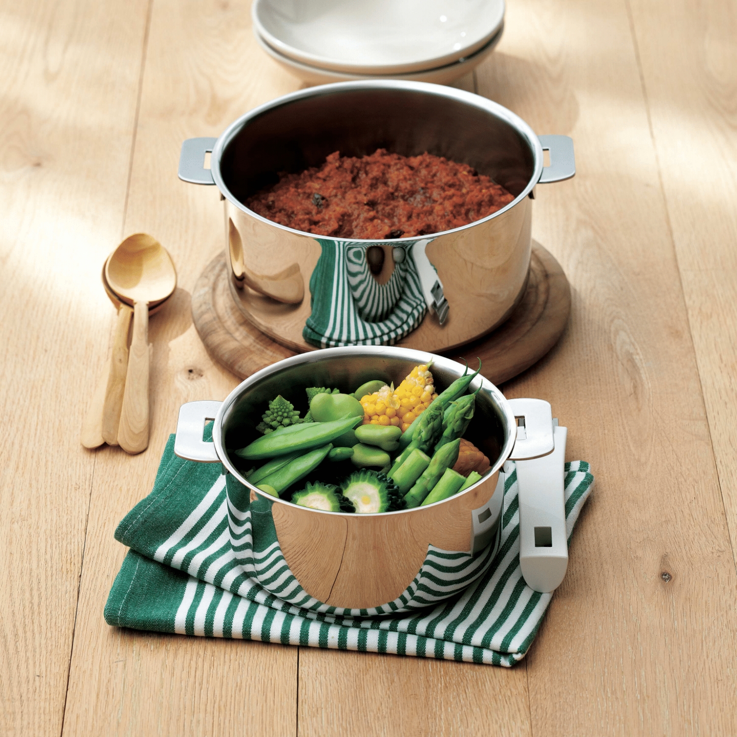 CRISTEL/グラフィット 深鍋 24cm -収納性抜群！ハンドル着脱式の